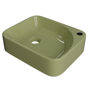 Cuba Pia Para Banheiro Retangular 36cm Jasmin C08 Verde - Mpozenato
