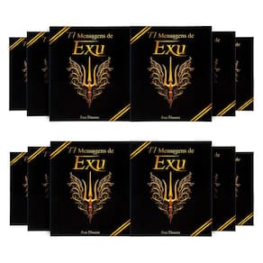 Kit Com 12 Box 77 Mensagens Espirituais Diárias De Exu