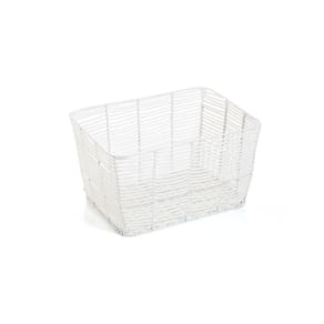organizador multiuso retangular com alças 20cm textura rattan - Oikos