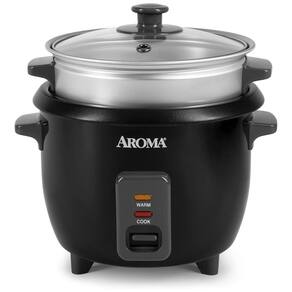 Panela Elétrica de Arroz, 700 mL, 300W, preta, 110v, AROMA HOUSEWARES ARC 363 1NGB, Preto