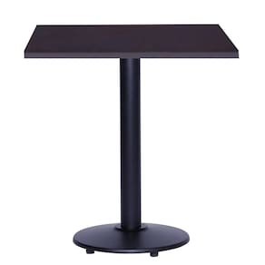 Mesa Bistrô Ferro Preto 111,50 cm (Alt) Disco Redondo Tampo MDP Quadrado 60 cm (Larg) x 2,50 cm (Alt) Preto