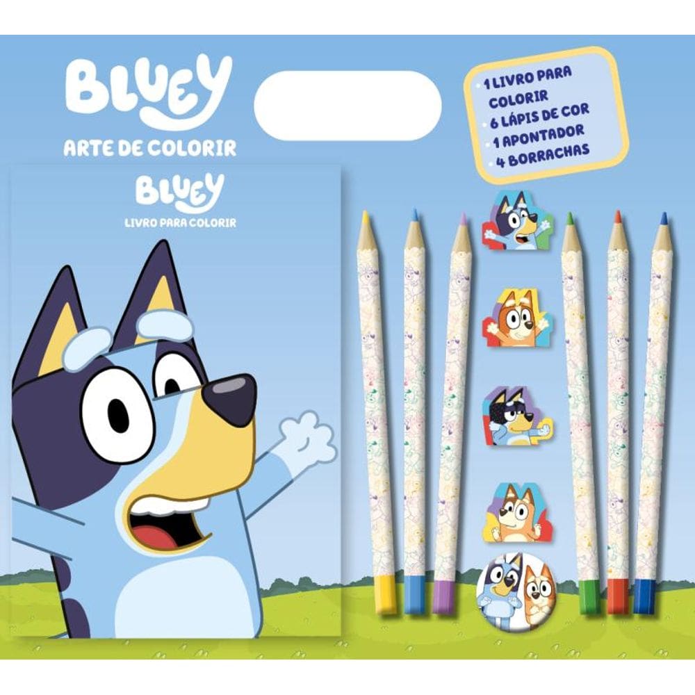 Bluey Arte de Colorir
