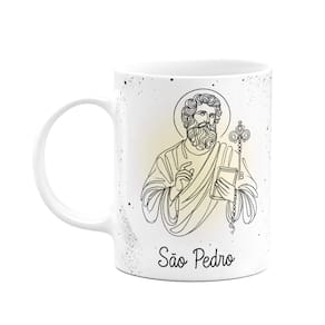 Caneca Religiosa Orações - São Pedro - 325ml