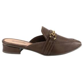 Sapato Mississipi MC882 Feminino Cacau bico fino saltinho bloco