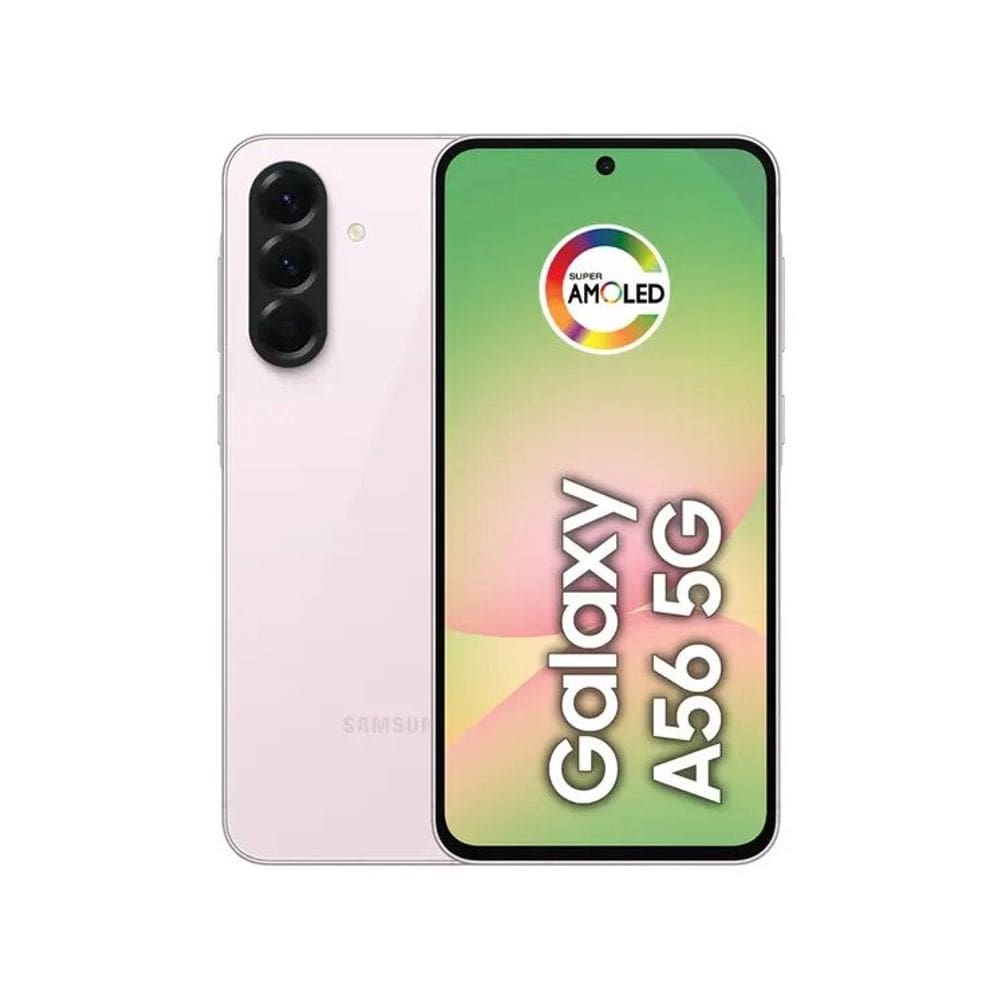 Smartphone Samsung Galaxy A56 128GB - Rosa, 5G, Câmera Tripla 50MP, RAM 8GB, Tela 6.7"