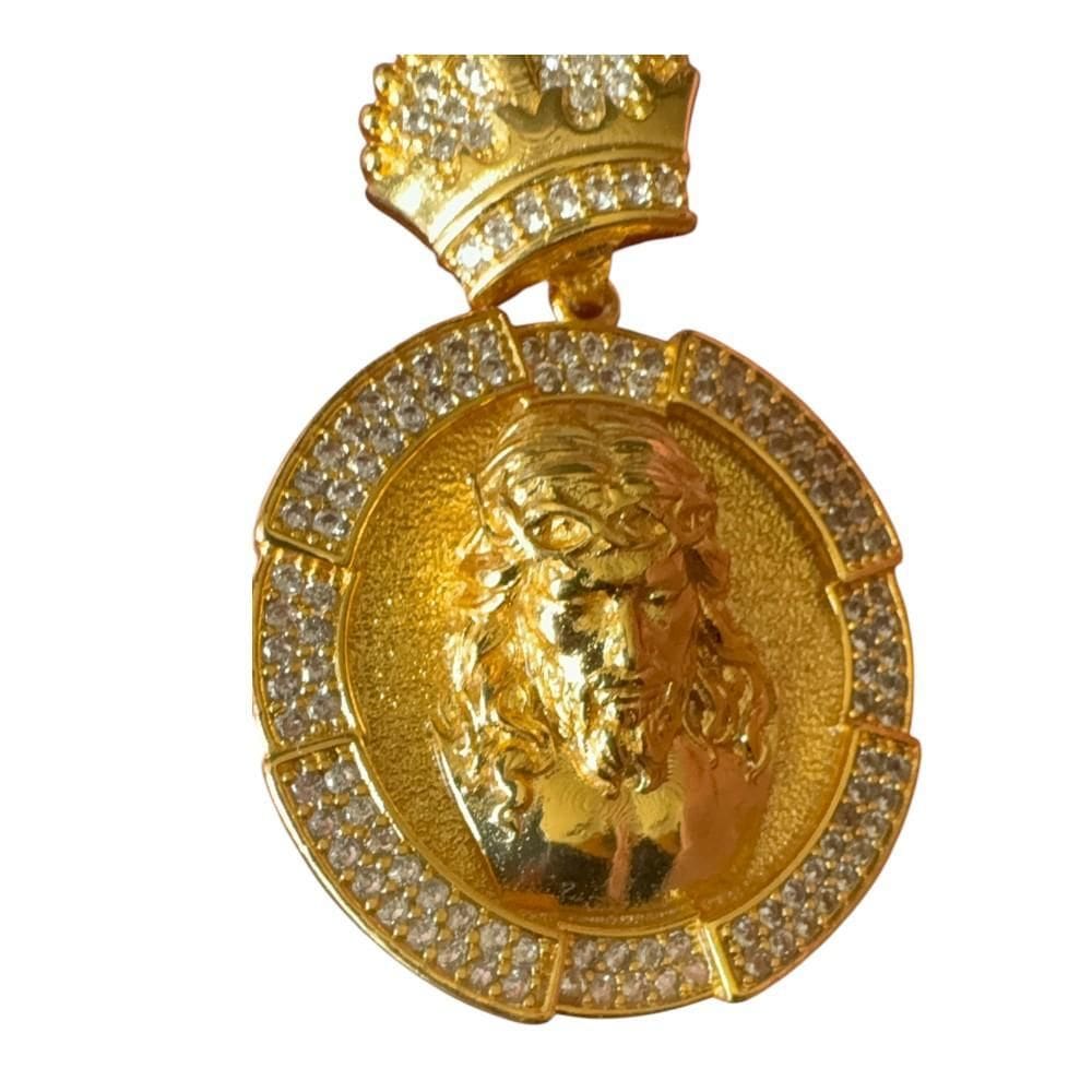Pingente Jesus 3D - Banhado A Ouro 18K