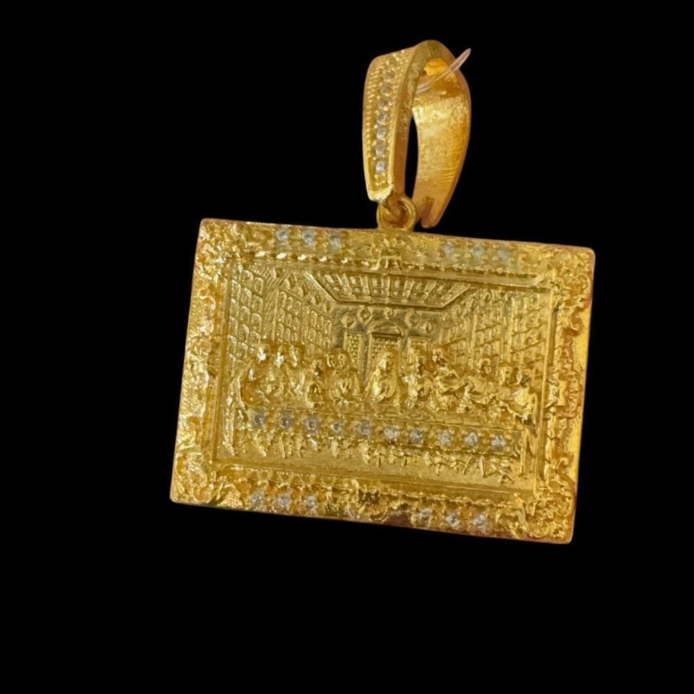 Pingente Santa Ceia - Banhado A Ouro 18K