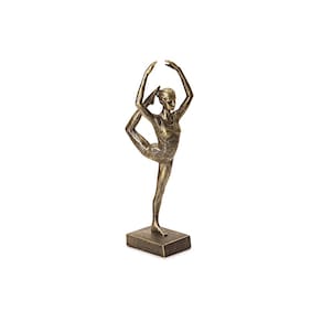 Escultura Decorativa Bailarina em Poliresina 28,5x8cm Mart