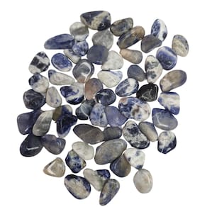 Pedra Sodalita 1 a 3 cm Rolada 250 gramas Natural