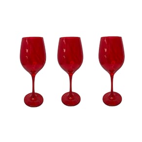 Conjunto 3 Taças Vidro Vermelha Vinho Água 490ml Nadir