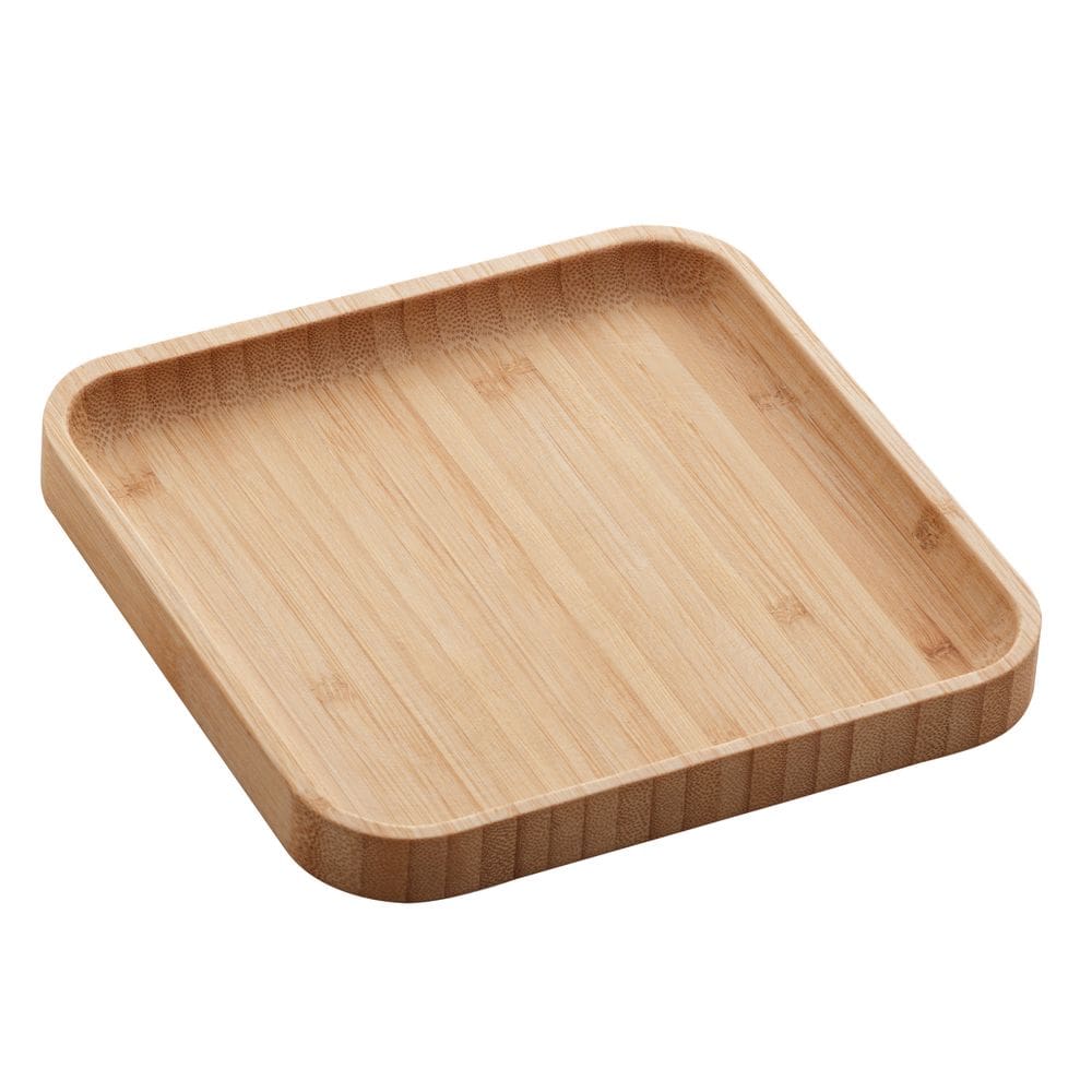 Mini Bandeja Quadrada em Bambu Square 17x17cm Lyor