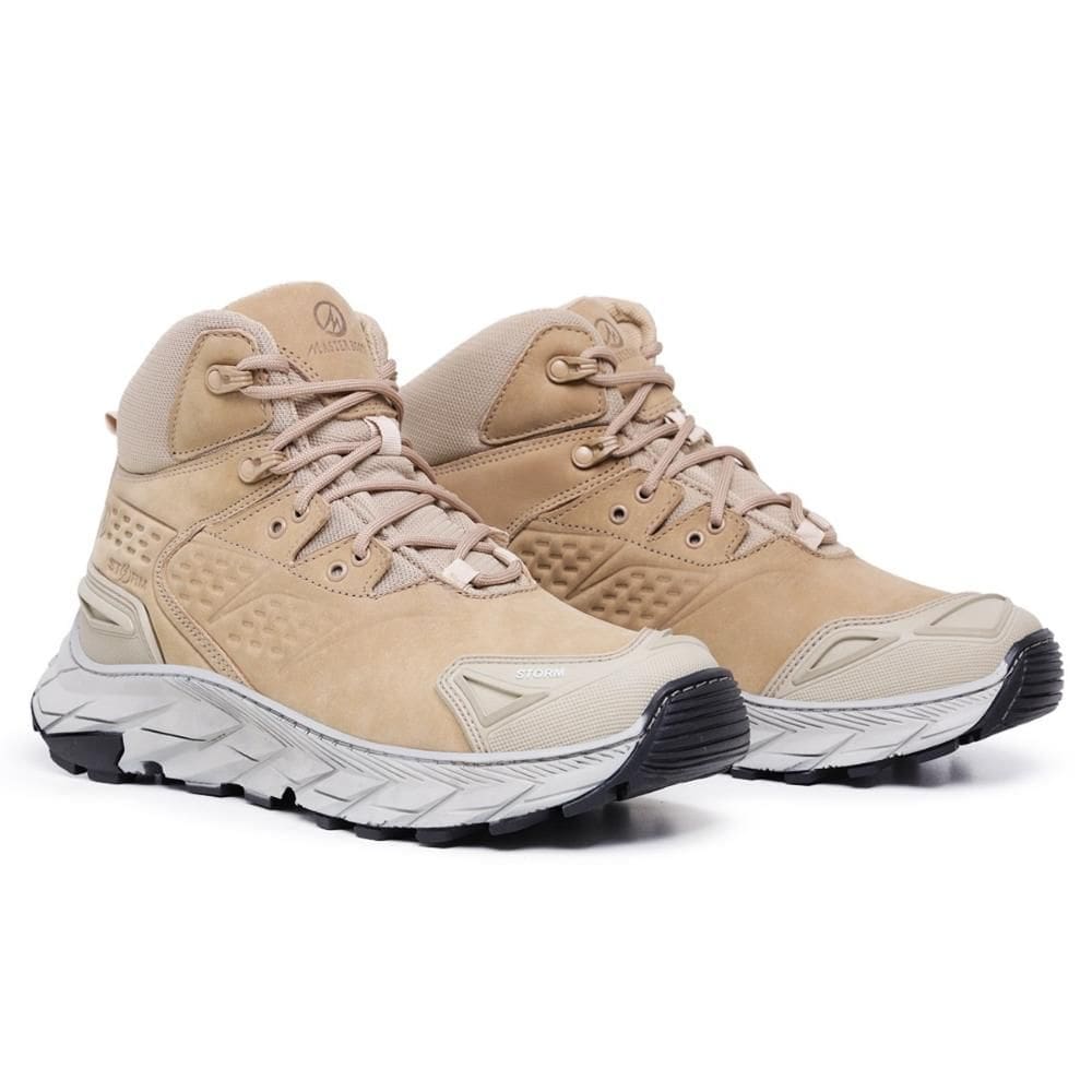 Bota Coturno Aventura Masculina Couro Confortável Trilha