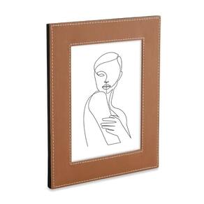 Porta Retrato C/Revestimento PU Marrom 20x25 Mart