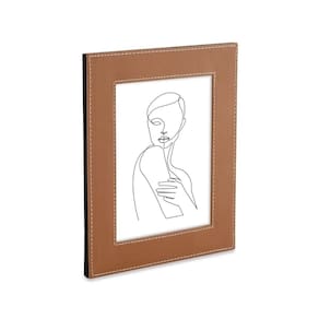 Porta Retrato C/Revestimento PU Marrom 15x20 Mart
