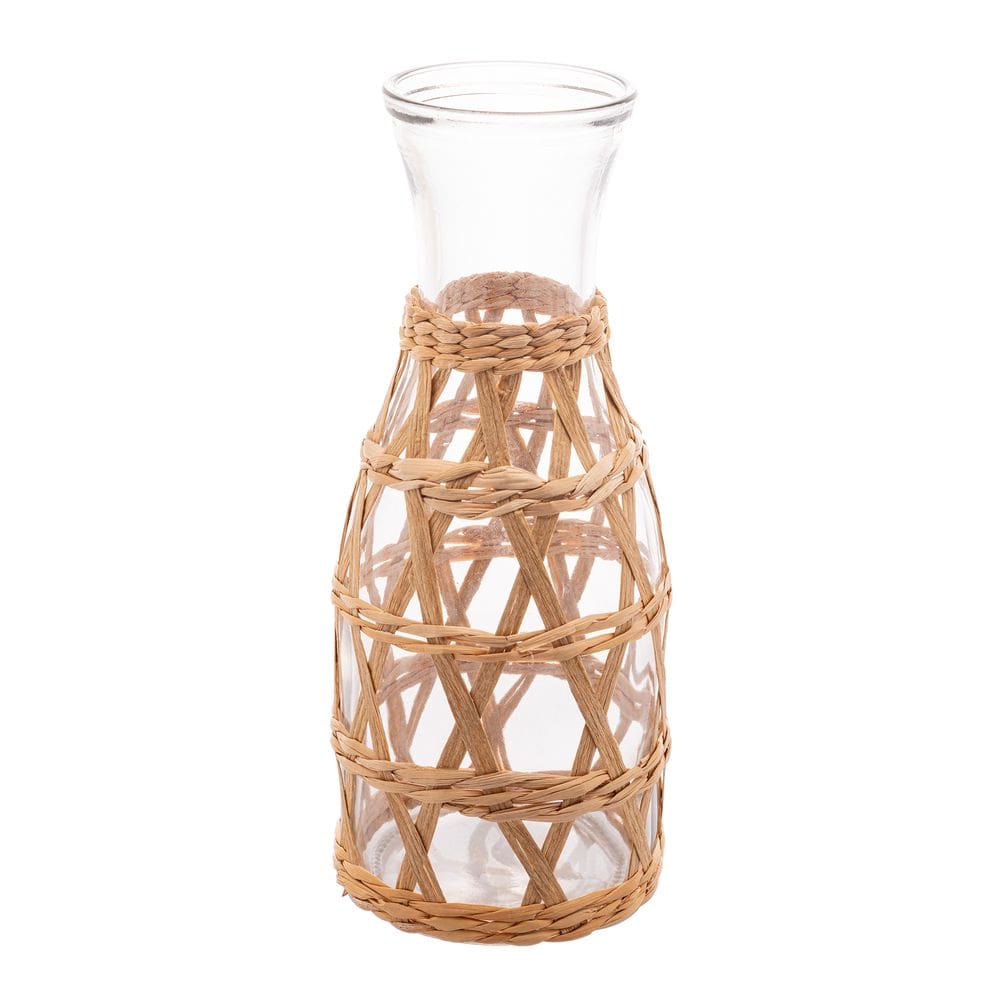 Garrafa de Vidro Decorado C/Sisal 800ml Wolff