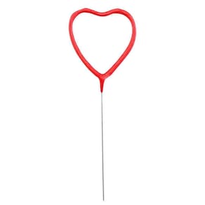 Vela De Aniversário Faísca Coração Vermelho