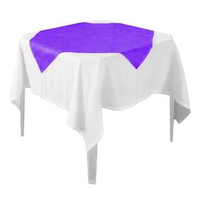 Toalha De Mesa Liso Roxo Tnt 70cm X 70cm - 10 Unidades