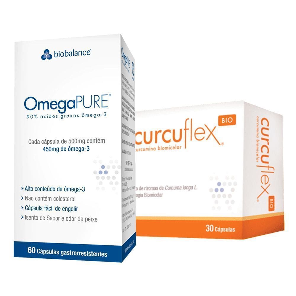 KIT Omegapure + Curcuflex Biobalance 30 cápsulas