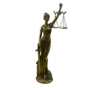 Figura Decorativa Estatueta Dama Da Justiça 42 X 13 X 13 Cm