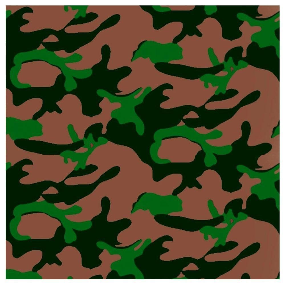 Tnt Estampado Camuflado Marrom - 5 Metros