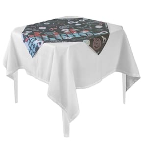 Toalha De Mesa Tiktoker Tnt 70cm X 70cm - 5 Unidades