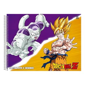 Caderno Desenho 60 Folhas Dragon Ball Z Animativa 3623