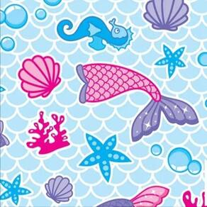 Tnt Estampado Sereia - 5 Metros