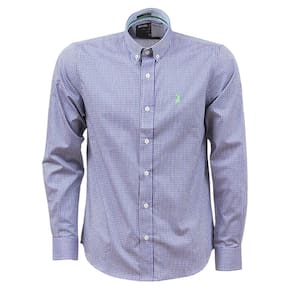 Camisa Masculina Azul Manga Longa Austin 37949