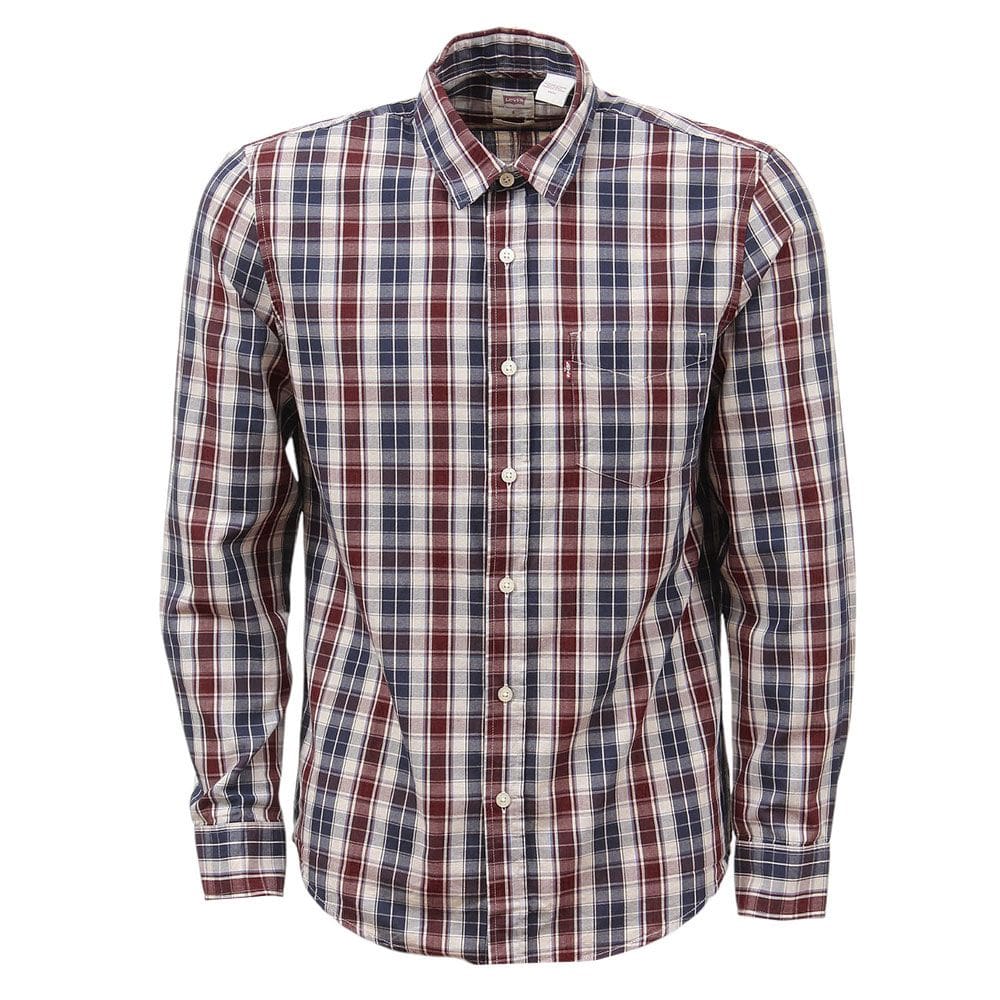 Camisa Masculina Manga Longa Vinho Levi`s 37838