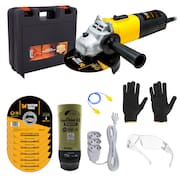 Esmerilhadeira Angular 4.1/2 820w 11000 rpm com 10 Discos de Corte Inox + Kit de Alta Performance - Fasterr