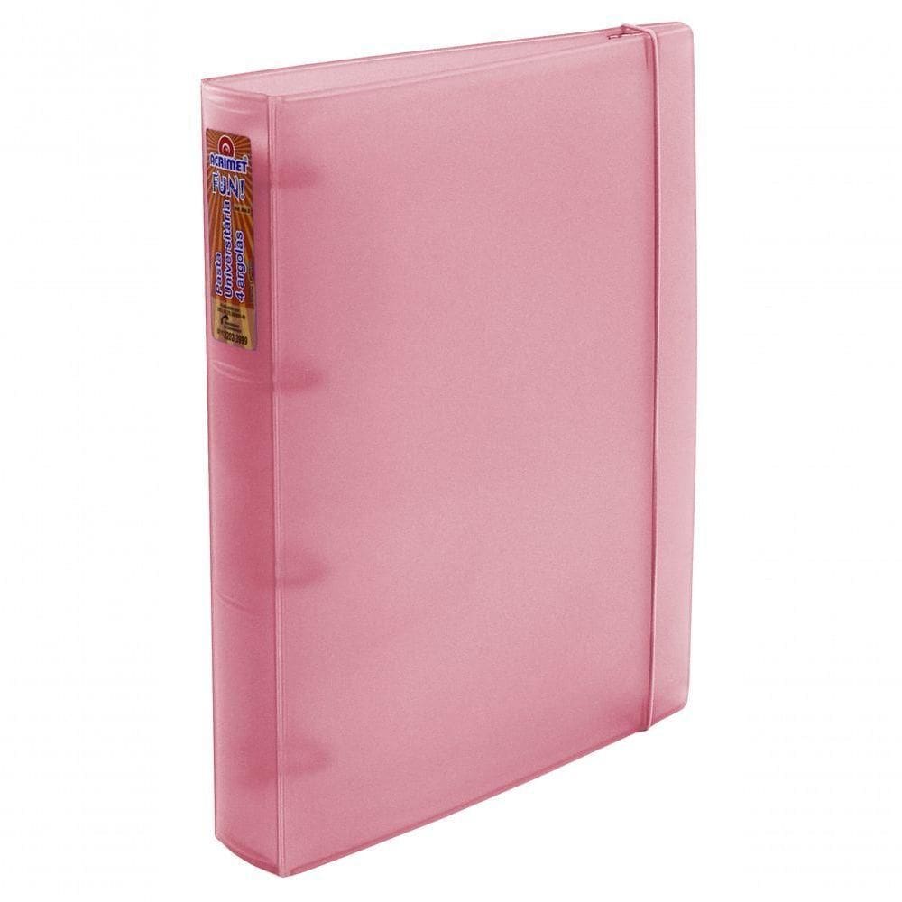 Fichario Universitario Acrimet 4 Argolas Oficio 804 Rose Cl