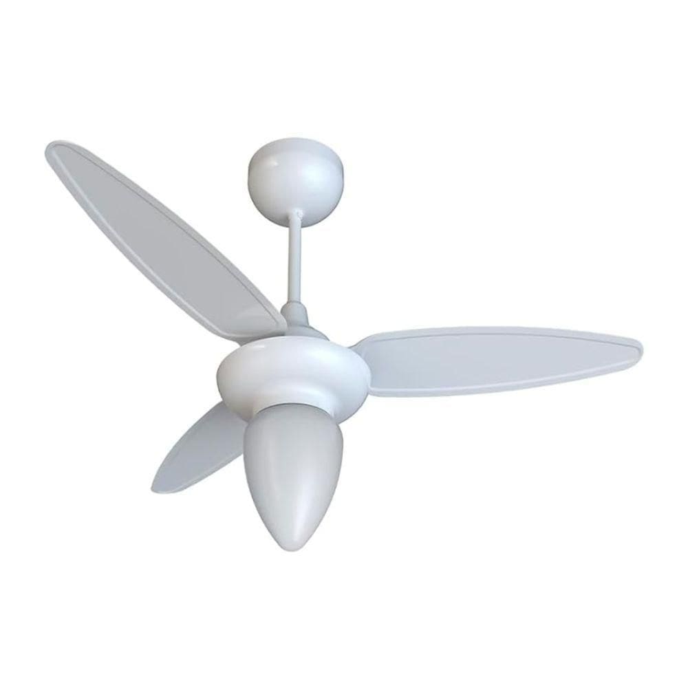 Ventilador De Teto Wind 3 Pás Branco Controle Remoto Inverter Bivolt Ventisol