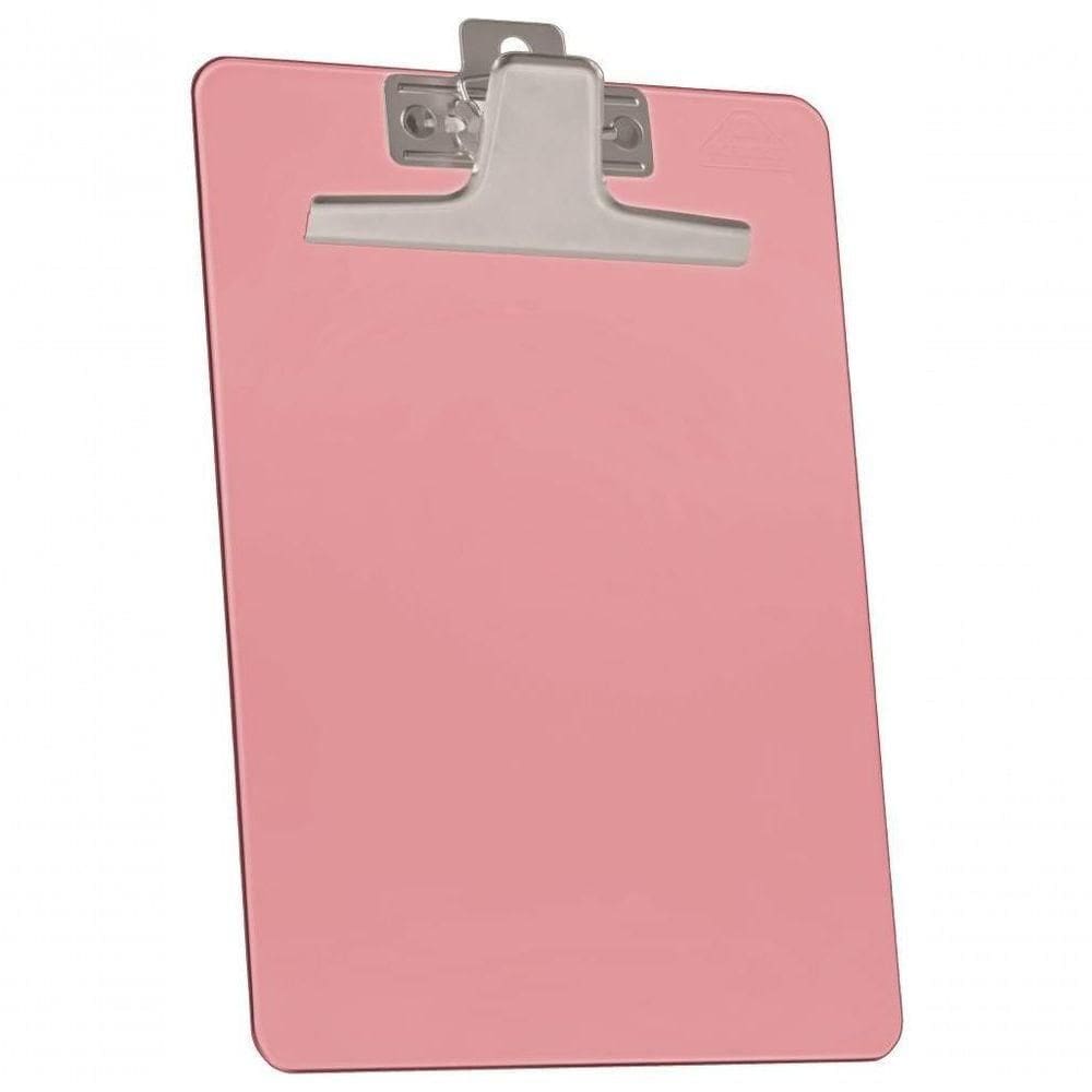 Prancheta Acrimet Pequena A5 Transparente 920 Rosa