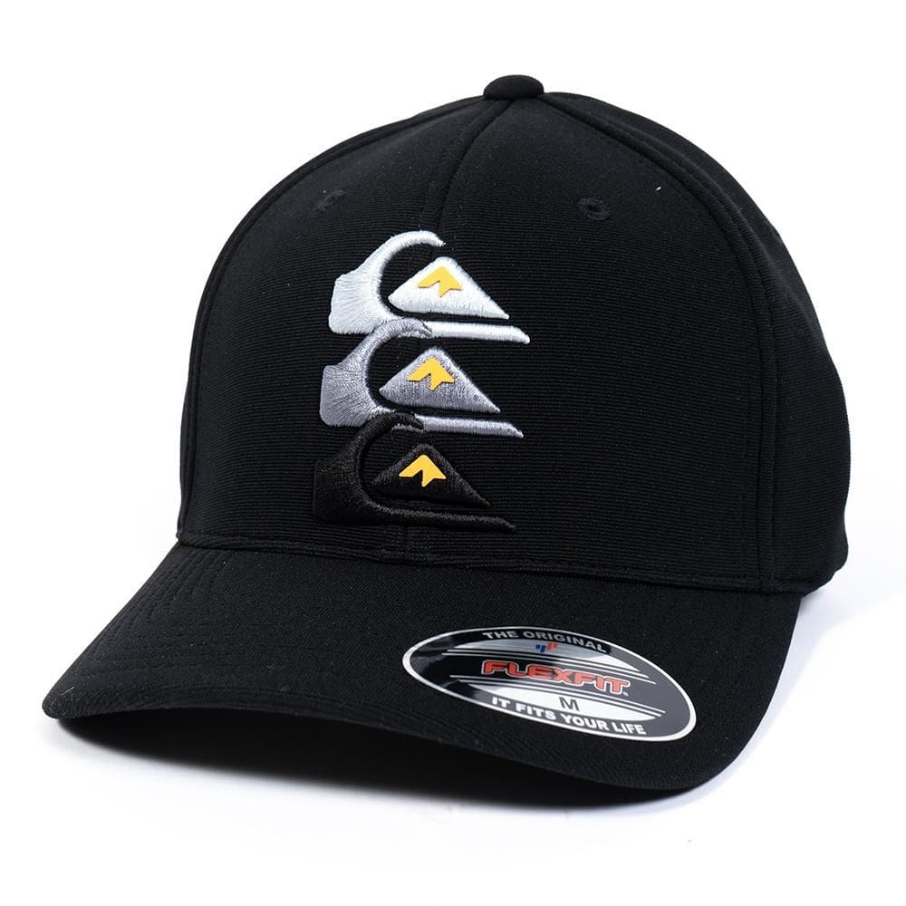 Boné Quiksilver Aba Curva Emb Three Logo WT25 Black