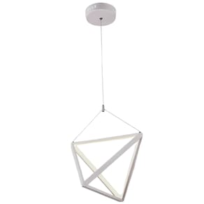 Pendente Aramado Geometric LED Dimerizável 664PB 40W Bivolt Branco