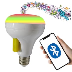 Lampada Led Musical RGB Bluetooth USB Controle Remoto Festa Evento Comemoraçao Musica Casa