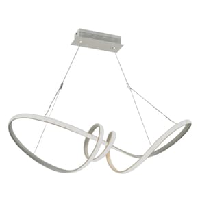 Pendente Round Trip Infinity LED Dimerizável 6922PW 40W Bivolt Branco