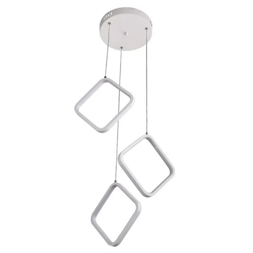 Pendente Modern Geometric LED Dimerizável 0653P 36W Bivolt Branco