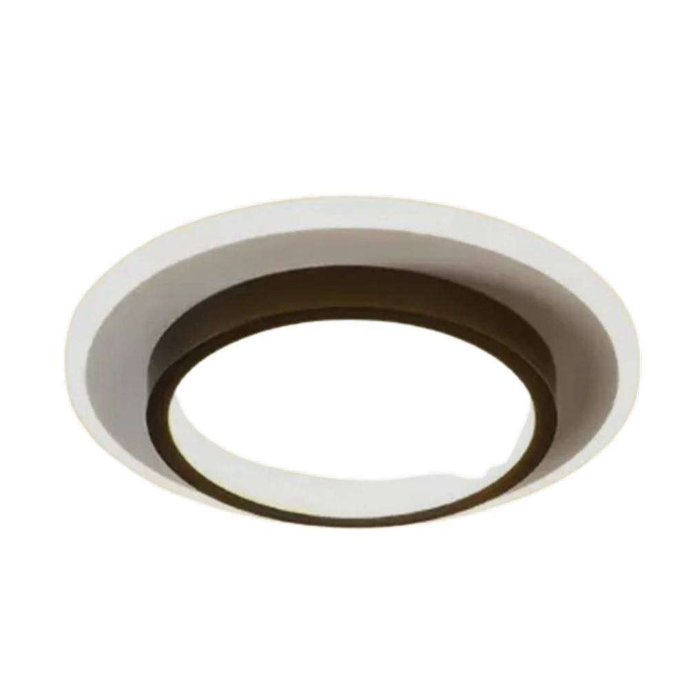 Luminária Redondo Geometric LED Dimerizável 862096/1 Bivolt 18W Branco e Preto