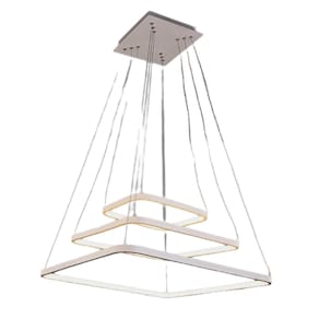 Pendente Aztec Geometric LED DImerizável 0763S 90W Bivolt Branco
