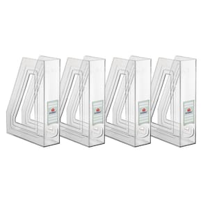 Kit Com 4 Porta Revista Acrimet Classic 278 Cristal