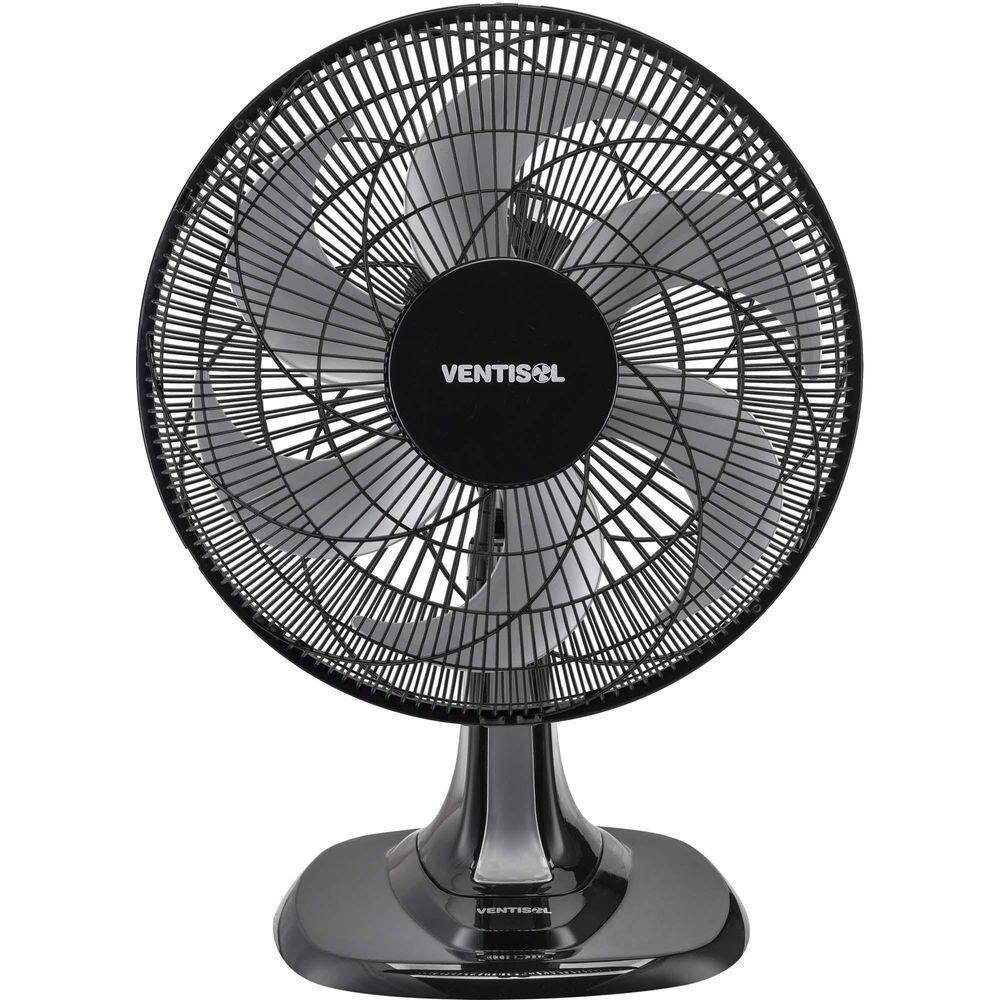 Ventilador De Mesa Ventisol Turbo 6 40cm Preto Cinza 220V