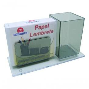 Porta Lapis E Lembrete Papel Bco Acrimet 948 Fume