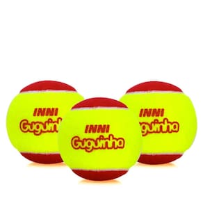 Bola de Tênis Inni Guguinha Stage 3 Vermelha - Pack com 03 Bolas