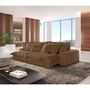 Sofá Luz Veludo 02 Módulos de 120m B25cm Meu Sofá Online