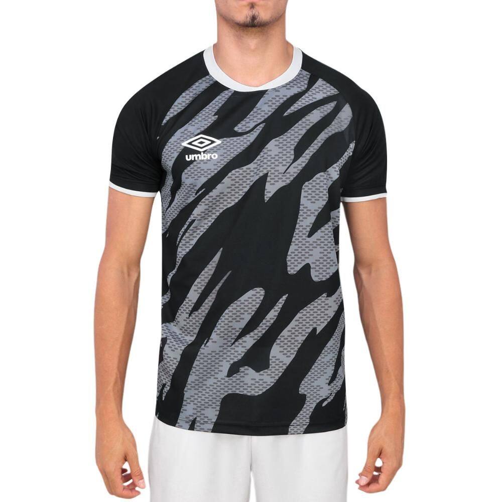 Camiseta Umbro Artillery Preto Branco E Grafite