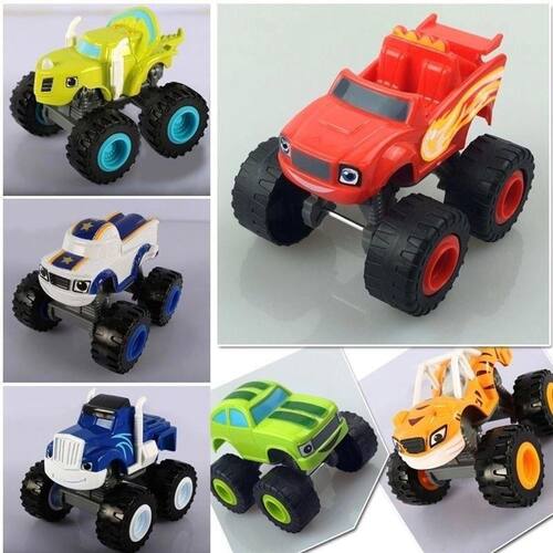 Blaze Monster Machines Kit Com Carrinhos Fricção