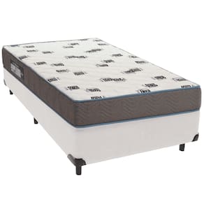Cama Box e Colchão Light Espuma D33 Solteiro Ortobom