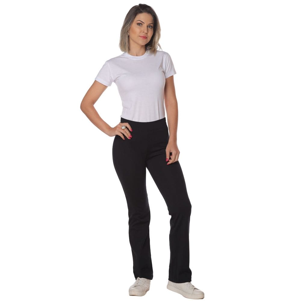 Calça bailarina suplex cós médio