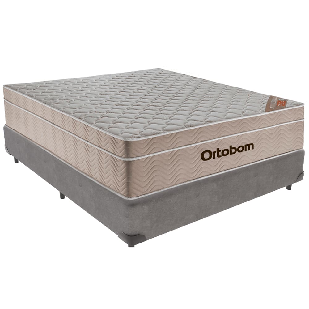 Cama Box e Colchão Airtech Molas Ensacadas Viúvo Ortobom